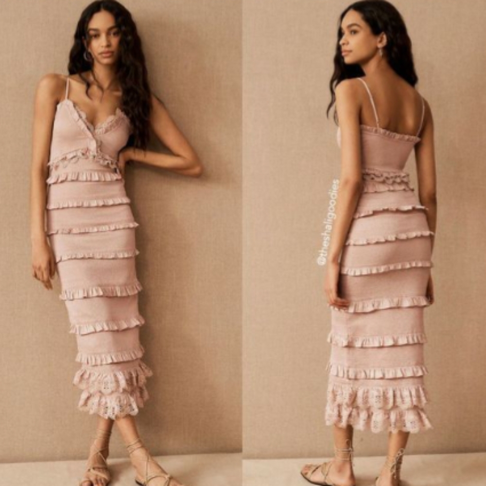 V Chapman Narcisse Dress Rose Dust